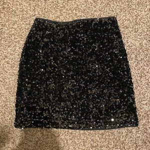 Black sparkle skirt